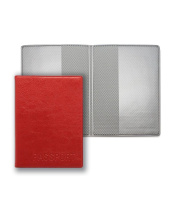 Обложка для паспорта ПВХ "Passport", красная