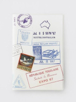 Обложка для паспорта ПВХ "STAMPS" плотность 600 мкм