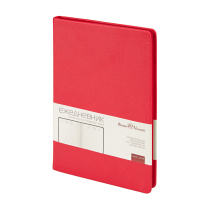 Ежедневник дат. 2026г А5 168л. тв.пер., кожзам "Megapolis Nappa. Красный" ляссе
