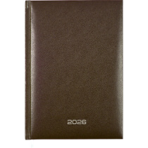 Ежедневник дат. 2026г А5 Attomex. Orion 336стр., коричневый, тв.обл., бумвинил, ляссе