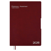 Ежедневник дат. 2026г А4 120л., кожзам, мягк.пер. "Шеврет глосс бордовый" +ПОДАРОК