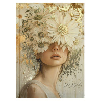 Ежедневник дат. 2026г А5 160л., 7БЦ "Золотая эстетика"  +ПОДАРОК