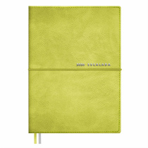 Ежедневник дат. 2026г А6 128л., кожзам, мягк.пер. "Шеврет оливковый"  +ПОДАРОК