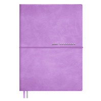 Ежедневник дат. 2026г А6 128л., кожзам, мягк.пер. "Шеврет сиреневый"  +ПОДАРОК