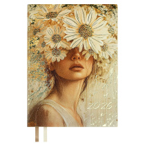 Ежедневник дат. 2026г А6 176л., кожзам, мягк.пер. "Золотая эстетика"  +ПОДАРОК