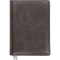 Ежедневник недат. А5 Attomex Croco 272стр., черный, тв.обл.,кожзам., ляссе, 70гр/м2