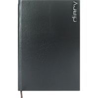 Ежедневник недат. А5 Attomex Orion 272 стр., черный, тв.обл., бумвинил, ляссе, 70г/м2