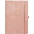 Ежедневник недат. А5 160л. кожзам, тв.пер. "Grace. Розовый" резинка, тисн.фольгой, ляссе