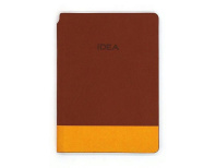 Ежедневник недат. А5 128л., мягк.пер., кожзам. "Коричневый" ляссе