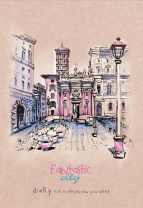 Ежедневник недат. А5 7БЦ "Старинный фонарь", 200стр., тиснение