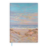 Ежедневник недат. А6 120л. кожзам, мягк.пер. "#Влад Кравчук. Вечер на море" ляссе