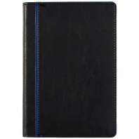 Ежедневник-органайзер недат. А5 кожзам., тв.пер., 160л. "Саржа черный"