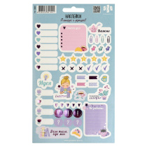 Наклейки бумажные для планирования 120*210мм  50шт "Пастельный чек-лист"