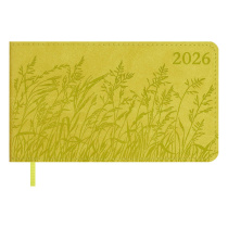 Планинг дат. 2026г 150*87мм 64л., кожзам., мягк.пер. "Виннер желтый"  +ПОДАРОК