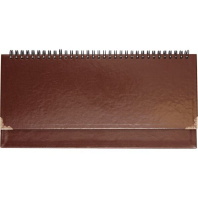 Планинг недат. 294*142мм  64л., гребень, иск.кожа "Bellagio" тм. коричневый, тв.обложка