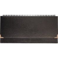 Планинг недат. 294*142мм  64л., гребень, иск.кожа "Bellagio" черный, тв. обложка