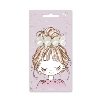 Заколка для волос "Феникс+. Сердечки" 1шт., 6см