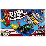 Автотрек 42*26см 3 машинки, петля 360