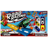 Автотрек 47*26см 4 машинки, петля 360