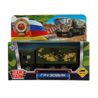 Машинка металл. 11см "Грузовик" инерционный механизм, оранжевый