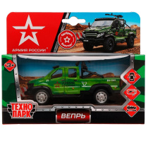 Машинка металл. 12,5см "ГАЗ Вепрь. Армия России"  инерционный механизм