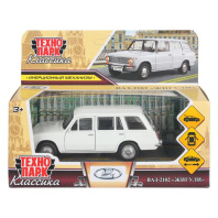 Машинка металл. 12см "ВАЗ-2102" двери, багаж, инер, белый