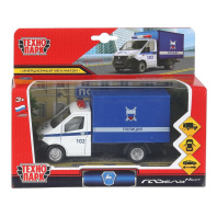 Машинка металл. 14см "ГАЗ NEXT ПОЛИЦИЯ" двери, инер,синий