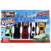 Набор машинок метал. 5шт, 7,5см "Road Racing. Суперкар"