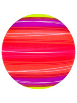 Мяч пляжный 23см "Полосы" НЕ НАДУТЫЙ, в пакете