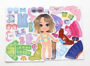 Игра магнитная "Одевашки. Модная девчонка. Ксюша" 37 элементов 3+