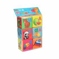 Кубики мягкие  6шт "Азбука" 1+