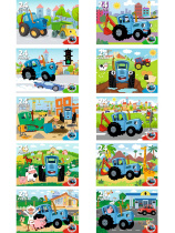 Пазл МАКСИ 24 элемента  "Синий трактор"