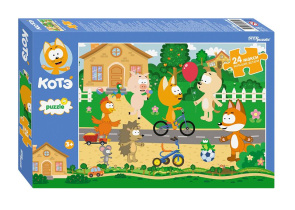 Пазл МАКСИ 24 элемента  500*345мм.  "Котэ" (Биг Папа)