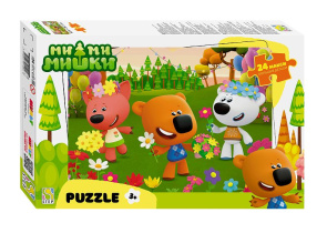 Пазл МАКСИ 24 элемента  500*345мм.  "Ми-ми-мишки" (0+ Медиа)