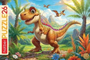 Пазл-рамка 300*200мм.  26 элементов "Динозавр Рекс"