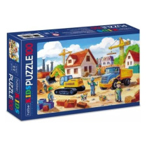 Пазлы  100 элементов  230*165мм. "Kids. На стройке" Premium