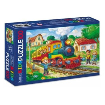 Пазлы  100 элементов  230*165мм. "Kids. Паровозик" Premium