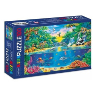 Пазлы  100 элементов  230*165мм. "Kids. Путешествие в тропики" Premium