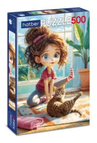 Пазлы  500 элементов  330*480мм.  "Веселая гимнастика" Premium