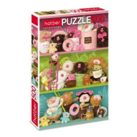 Пазлы  500 элементов  330*480мм. "Кофейные коты"