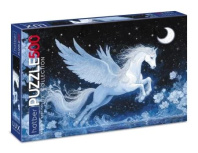 Пазлы  500 элементов  480*330мм. "LUX. Волшебный Пегас" мат.лам., 3Dфольга, Premium