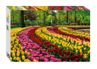 Пазлы  500 элементов  500*345мм.  "Парк тюльпанов, Нидерланды"