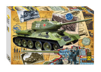 Пазлы  500 элементов  500*345мм.  "Танк Т-34"