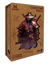 Пазлы деревянные  89 элементов 270*200мм  "Самурай"