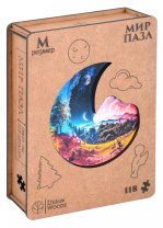 Пазлы деревянные 118 элементов 260*180мм  "Мир"