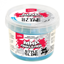 Слайм 120мл "Мир Пикселей" голубой (с ароматом тутти-фрутти) отгрузка от 0C до -20C