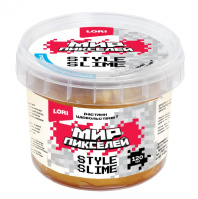 Слайм 120мл "Мир Пикселей" золотой (с ароматом банана) отгрузка от 0C до -20C