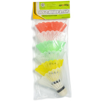 Воланы для бадминтона  6шт., пакет, пенопласт