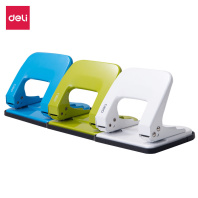 Дырокол Deli  20 лист., металл, ассорти