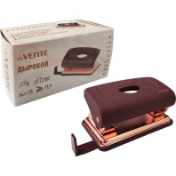 Дырокол deVENTE Esthetics  12 лист, пластик, линейка, бургунди